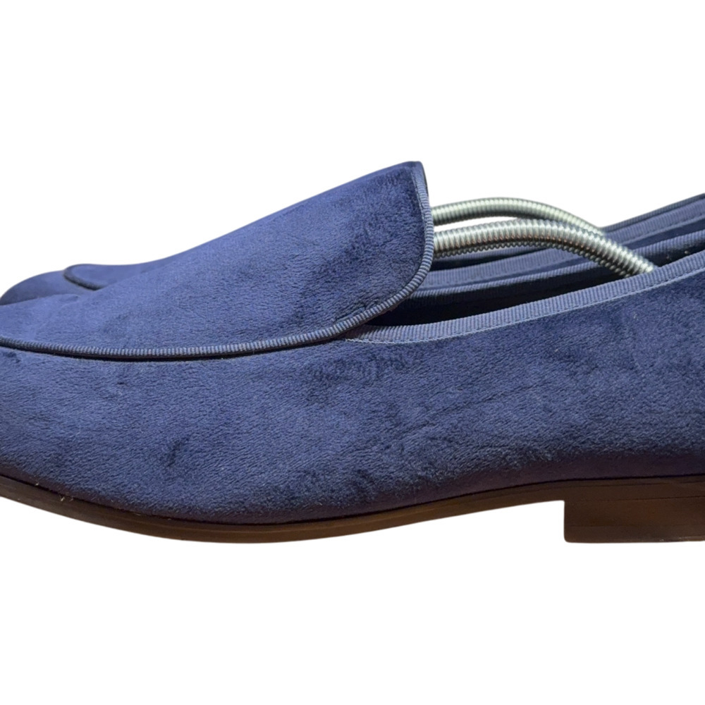 ALFANI Asher Men's 13M Blue Velvet Loafers Formal Smoking Loafer - Picture 9 of 12